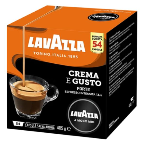 LAVAZZA - A Modo Mio - Caffè - Crema e Gusto Forte - Conf. 54 – Tuttocapsule