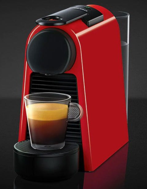 Inissia Ruby Red Coffee Maker, Small Espresso Machine