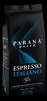 PARANA -Espresso Italiano Decaffeineited in coffee beans – 1 kg