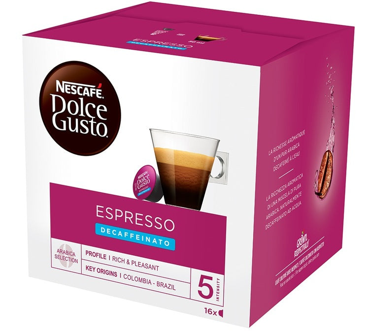 NESTLE' - Dolce Gusto - Decaffeinato - Espresso Dek Blue - Conf. 16 –  Tuttocapsule