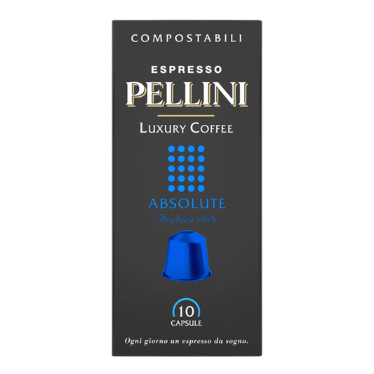 Pellini Luxury Coffee Absolute compostable Nespresso®*- 10 Capsules