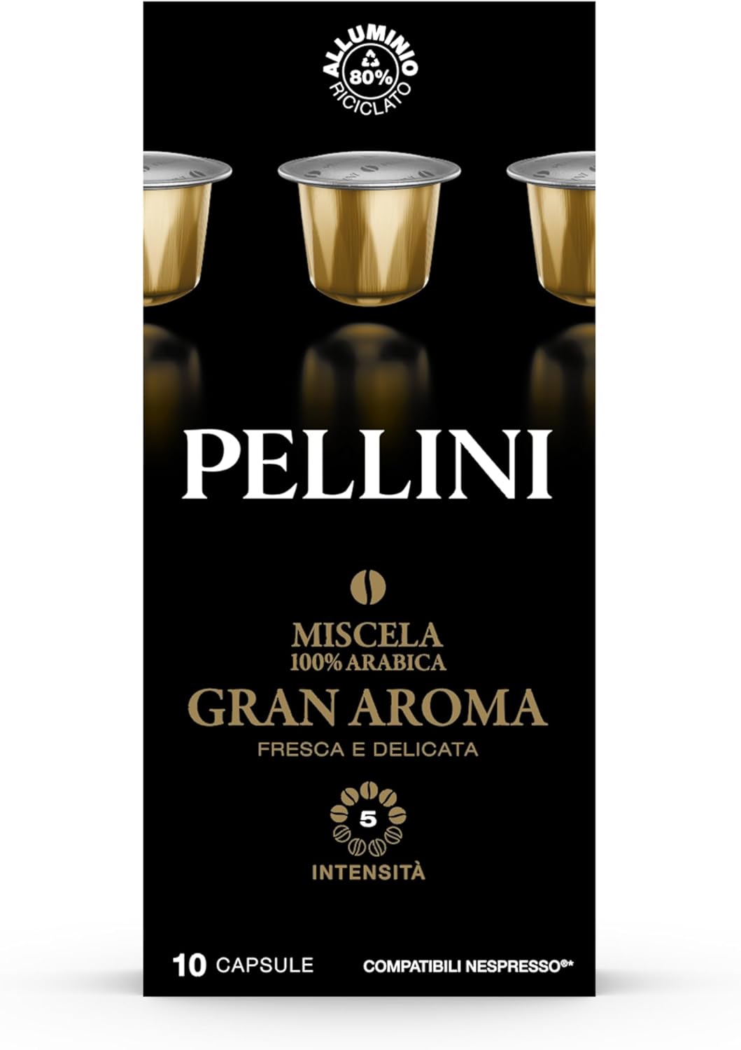 PELLINI GRAN AROMA - Aluminum Capsules 10pc