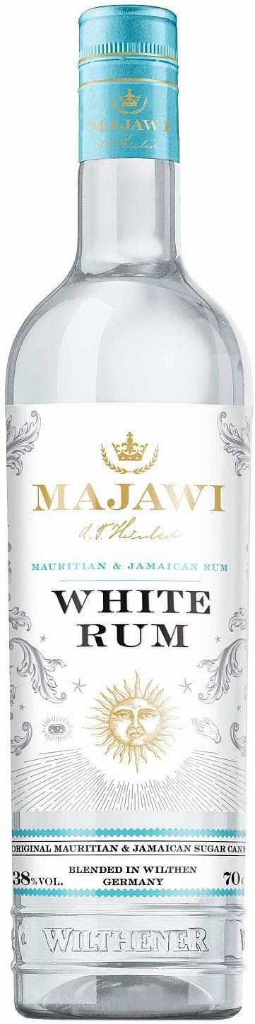 MAJAWI I White Rum I Rum aus Mauritius und Jamaika, vollendet in Wilthen I Gold Gewinner World Spirits Award 2021 I 38% Vol. I 700 ml