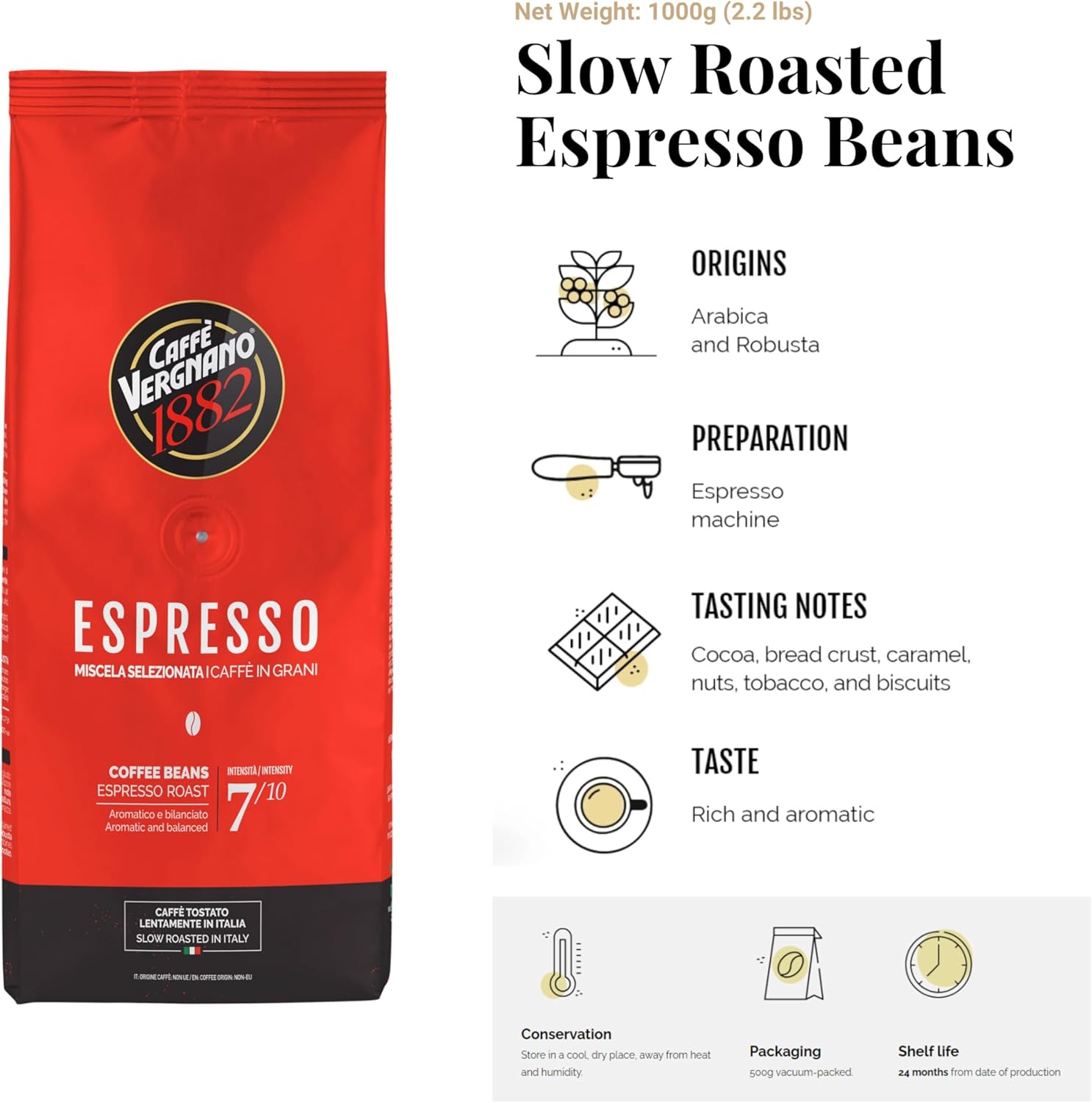 VERGNANO - Beans - Espresso Casa 1 kg