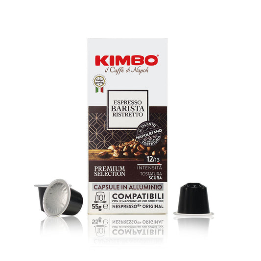 KIMBO - Nespresso - Caffè - ESPRESSO BARISTA Ristretto Intenso Alluminio - Conf.10