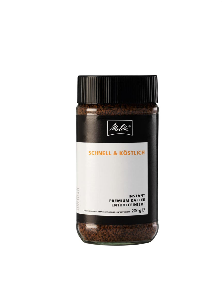 Melitta® Instant Coffee Gold Decaf 200g - უნალექო ყავა კოფეინის გარეშე - მელიტა გოლდი 200 გრ.