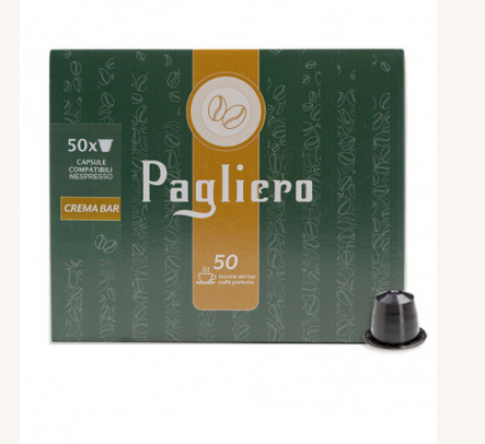 PAGLIERO - Nespresso - Caffè - Crema Bar - Conf. 50