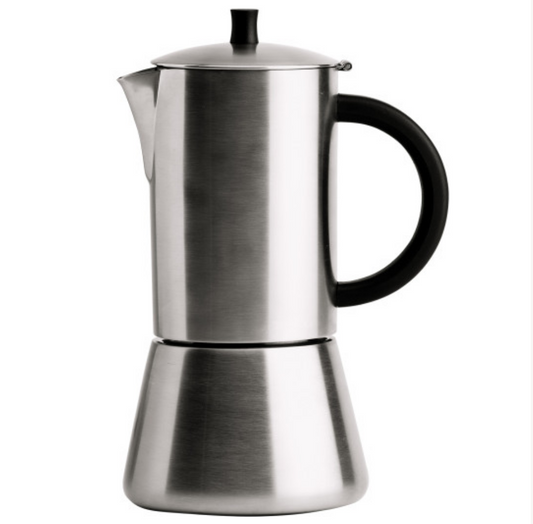 CRISTEL - PALERMO BRUSHED STAINLESS STEEL COFFEEPOT INDUCTION 6 CUPS