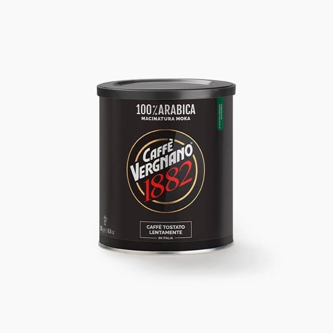 VERGNANO - Macinato - Caffè - Lattina Arabica 250 gr