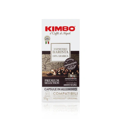 KIMBO - Nespresso - Caffè - ESPRESSO BARISTA 100% Arabica Alluminio - Conf.10
