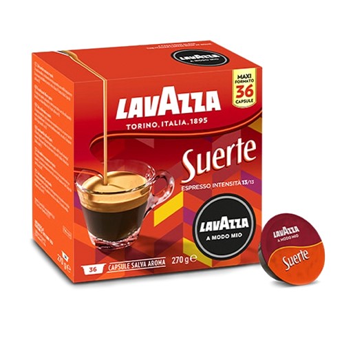 LAVAZZA - A Modo Mio - Caffè - Suerte - Conf. 36
