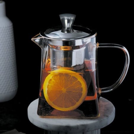 CRISTEL - ROOIBOS GLASS SQUARE-SHAPED TEAPOT 0,8 L