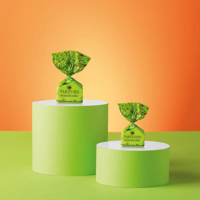 ANTICA TORRONERIA - Tartufi dolci al pistacchio confezione  "Colore