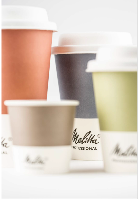 Melitta® - მელიტა - Coffee to go mug 12 oz - ყავის/ჩაის ჭიქა (ერთჯერადი - ორმაგი კედლით)