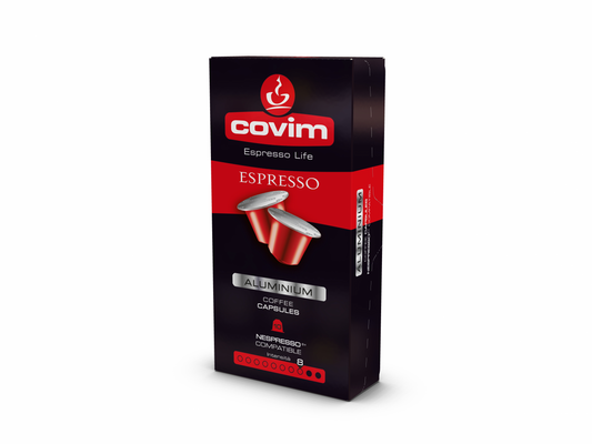 COVIM - Nespresso - Caffè - Espresso Alluminio - Conf. 10