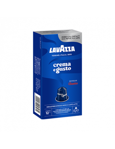 LAVAZZA - Nespresso - Caffè - Crema e Gusto Classico - Alluminio - Conf. 10