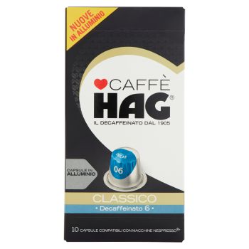 HAG - Nespresso - უკოფეინირებული - კლასიკური უკოფეინირებული - Conf. 10