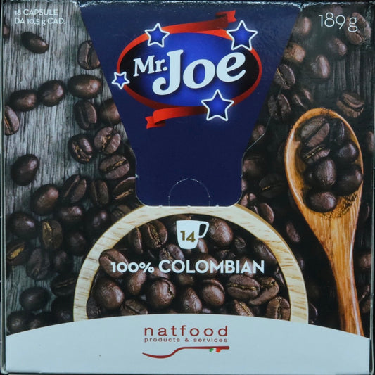 NATFOOD - K ჭიქა - ყავა - 100% კოლუმბიური ყავა - კონფ. 18