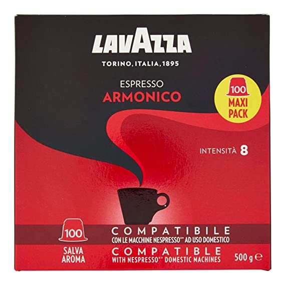 LAVAZZA - Nespresso - Caffè - Armonico - Intensity: 8- Conf. 100
