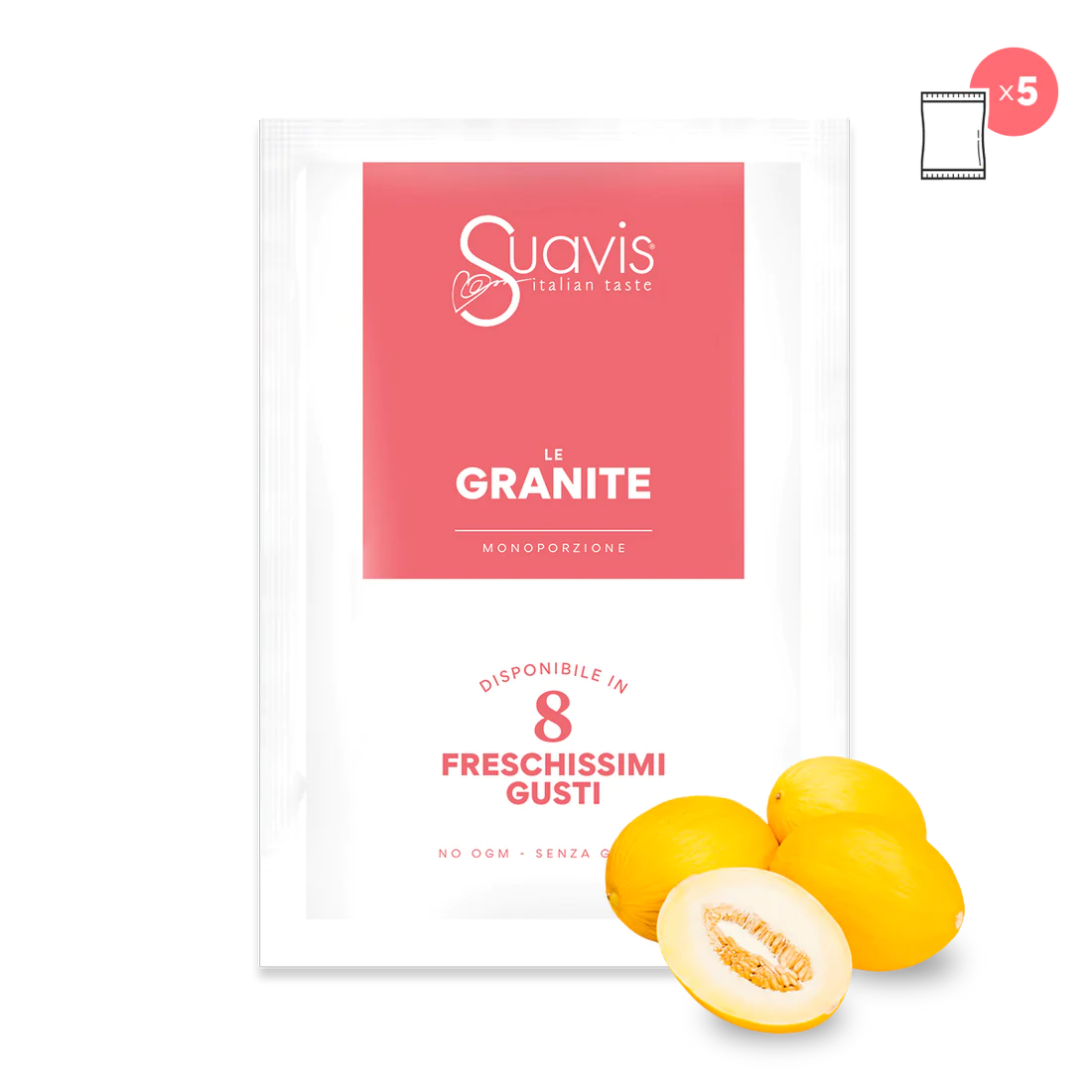 SUAVIS - LE GRANITE MONO MELONE  160 g (5 X 32 g) / Melon Granita