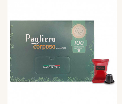 PAGLIERO - Nespresso - Caffè - Corposo - 100 ცალი.