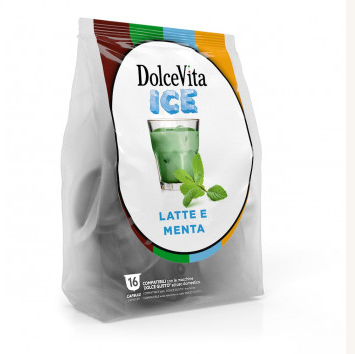 ITALFOODS - Dolce Gusto - Solubile - Latte Menta Ice - Conf. 16