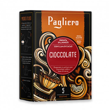 PAGLIERO - Preparato - Cioccolata Calda Fondente 25g - Conf. 5