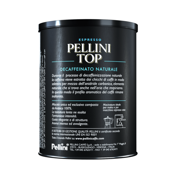 Pellini Top Arabica 100% ნატურალური უკოფეინირებული - 250გრ