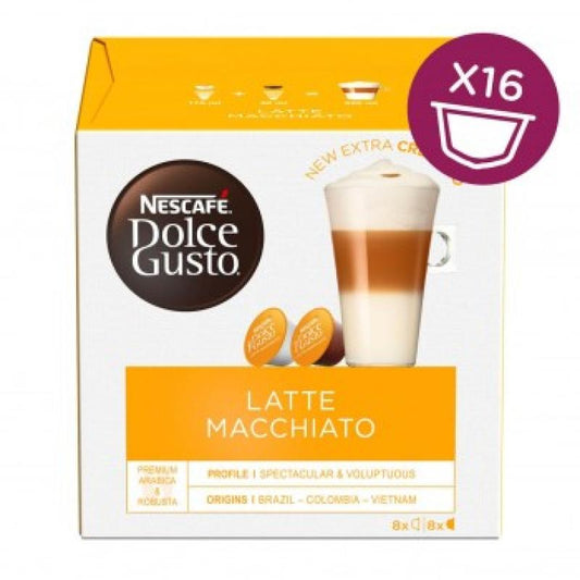 Dolce Gusto - ხსნადი - Latte Macchiato - შეფუთვა 16 ცალი