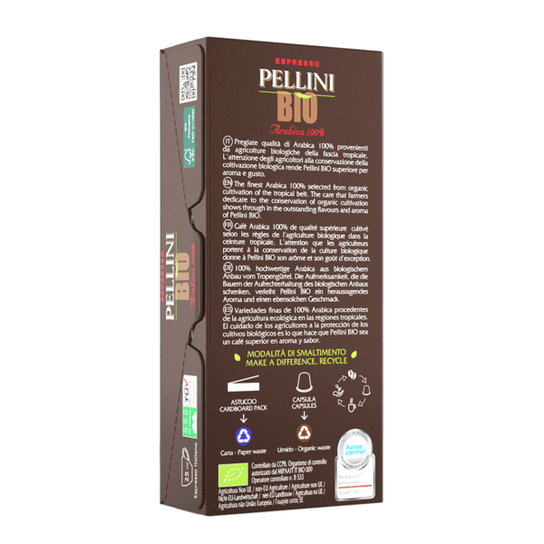 Pellini Bio Arabica კომპოსტირებადი Nespresso® *