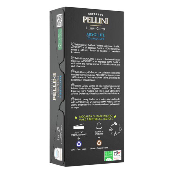 Pellini Luxury Coffee Absolute compostable Nespresso®*- 10 Capsules