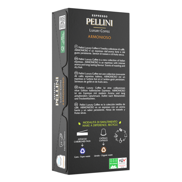 Pellini Luxury Coffee Armonioso compostable Nespresso®*- 10 Capsules