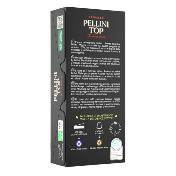 Pellini Top Arabica 100% კომპოსტირებადი Nespresso® *