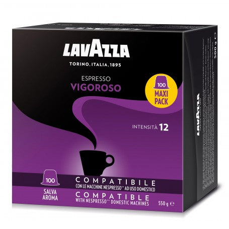 LAVAZZA - Nespresso - Caffè - Vigoroso- Intensity: 12- Conf. 100
