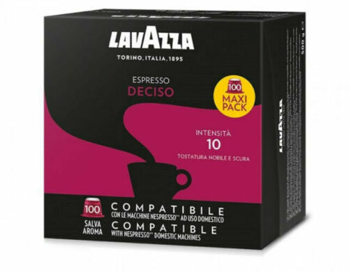 Cialde caffè Lavazza compatibili Nespresso gusto deciso Conf. 10